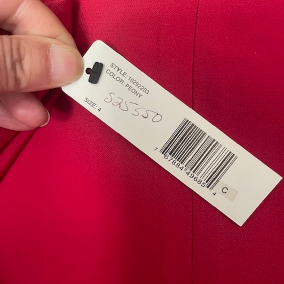 NWT Linda Allard/Ellen Tracy Red Silk Pansuit - Picture 6 of 7